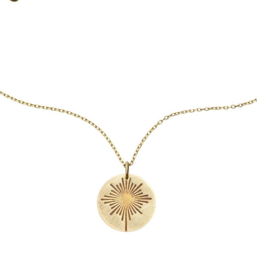 Guiding Star Necklace showcasing craftsmanship from recycled brass