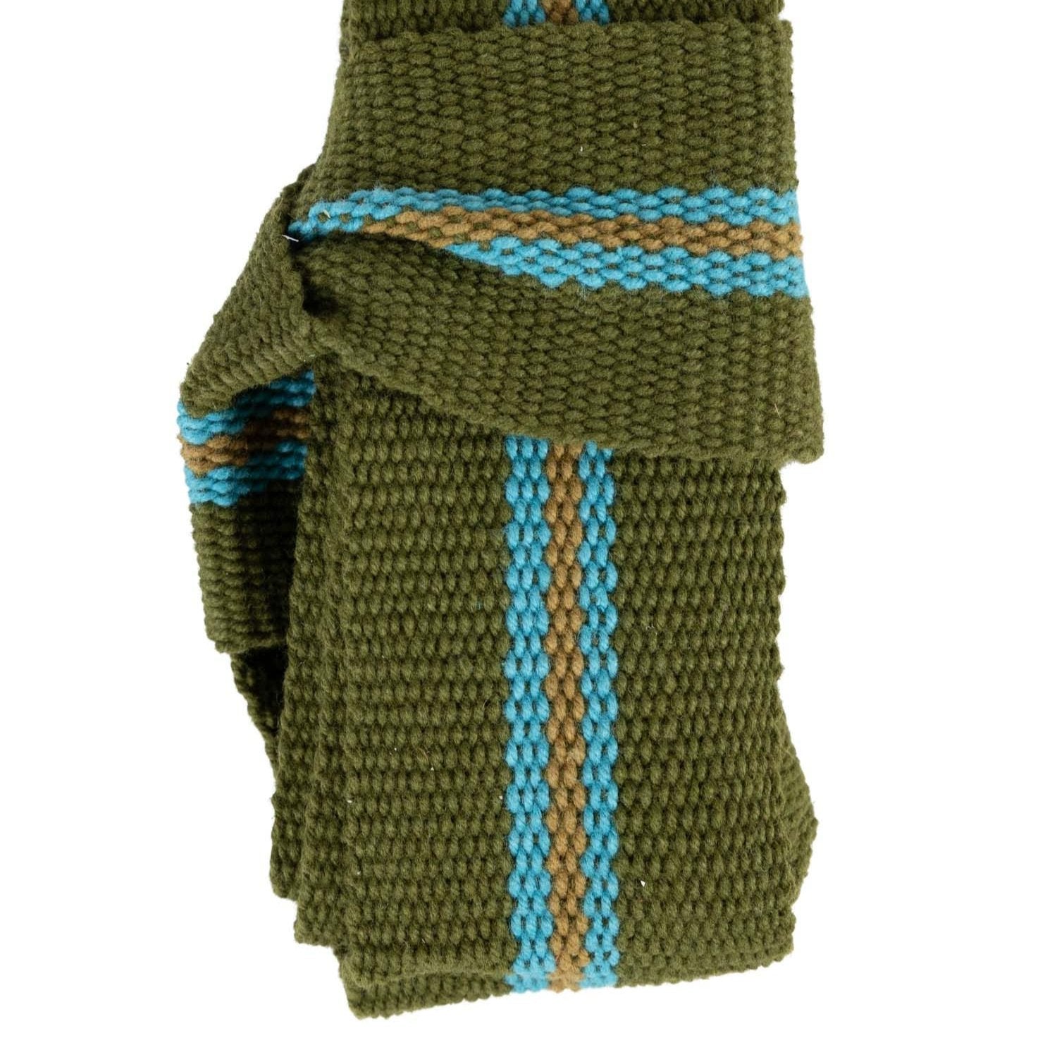 Close-up of yoga strap for deep stretching showing durable material and adjustable length