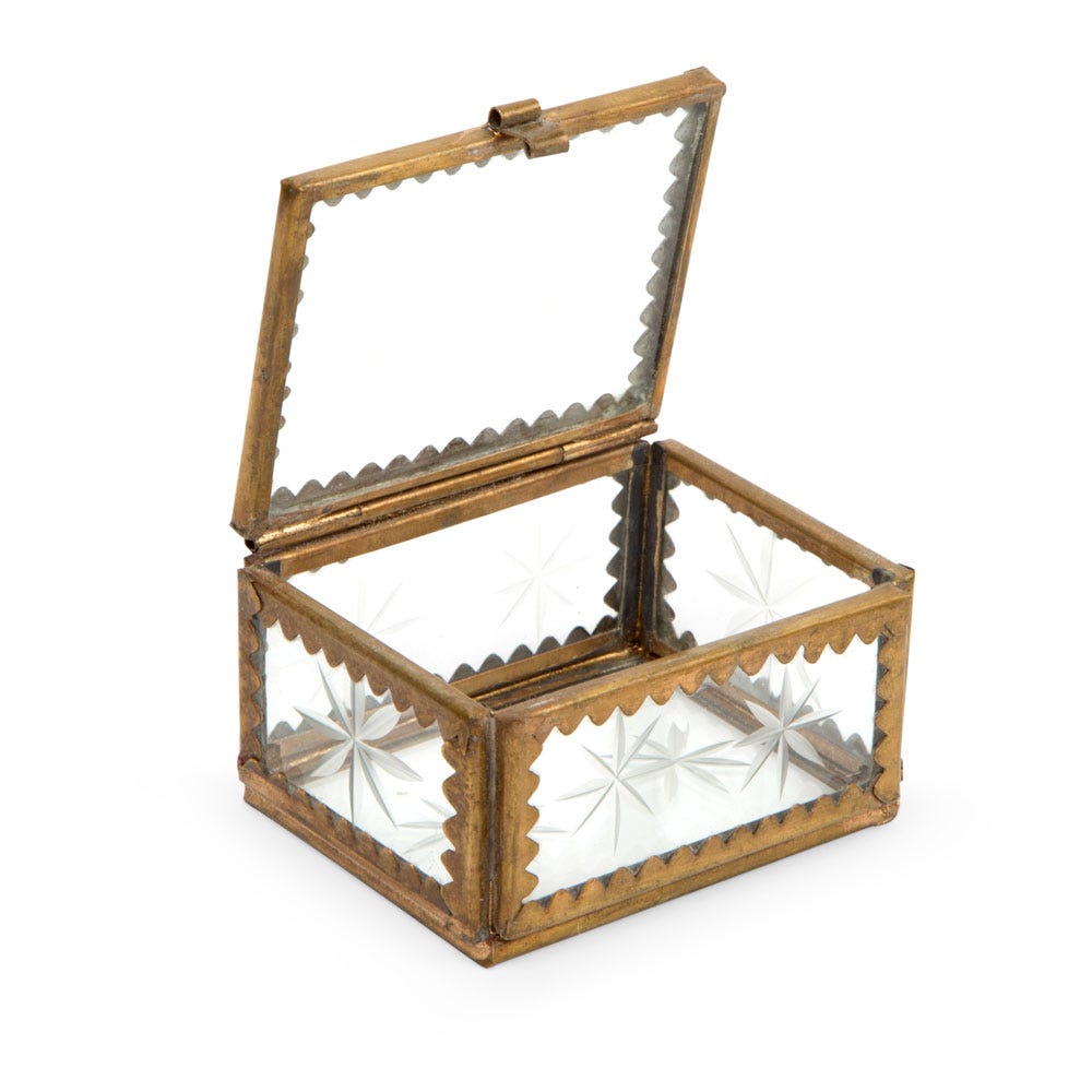 Premium jewelry box for necklaces perfectly displayed on a dresser.