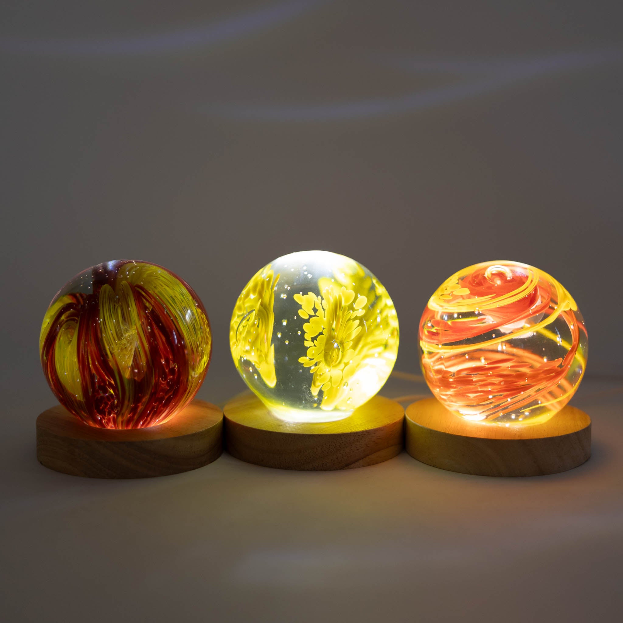 Handcrafted decorative paperweight in a living room setting.