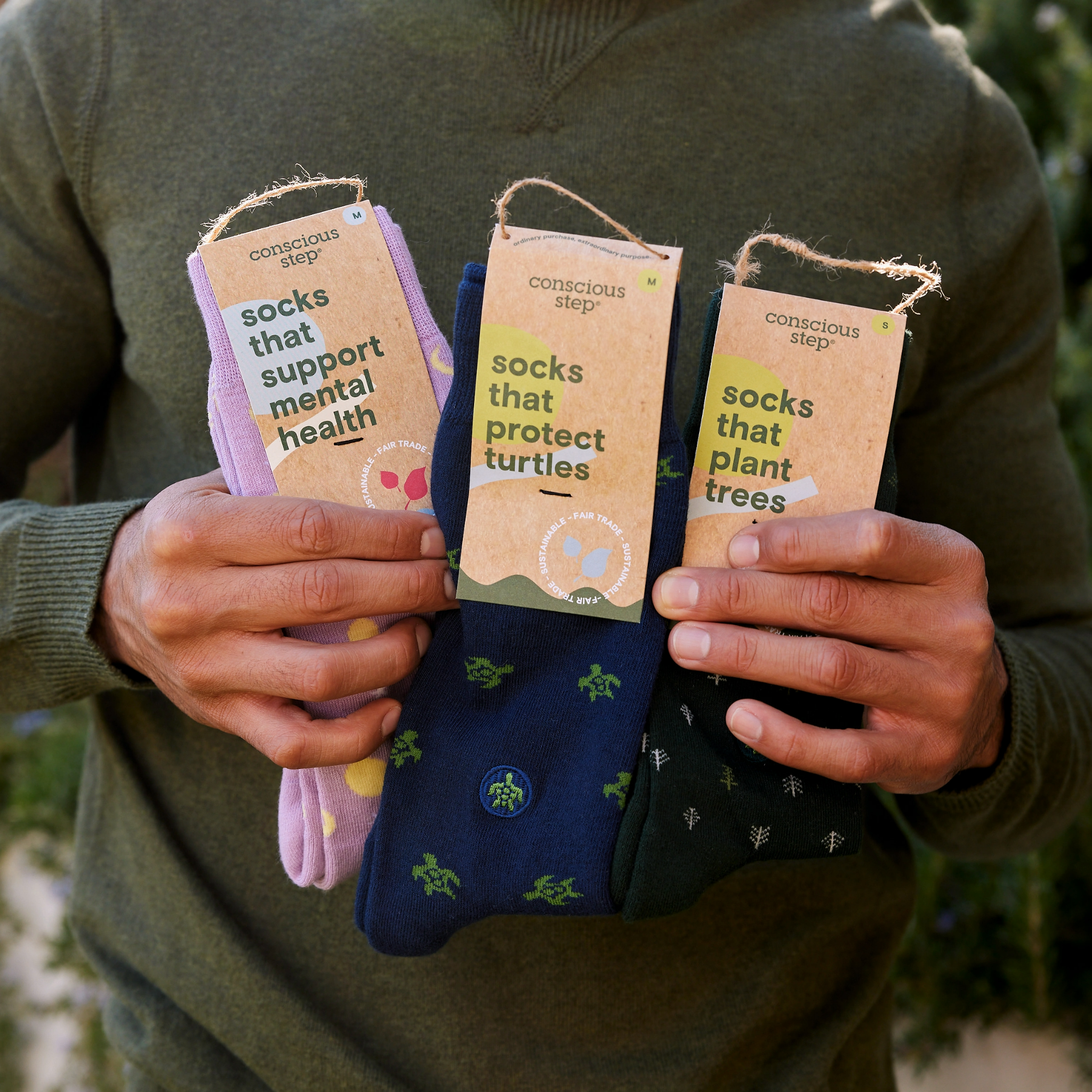 Sustainable socks for sea turtles, promoting ocean health and conservation efforts.
