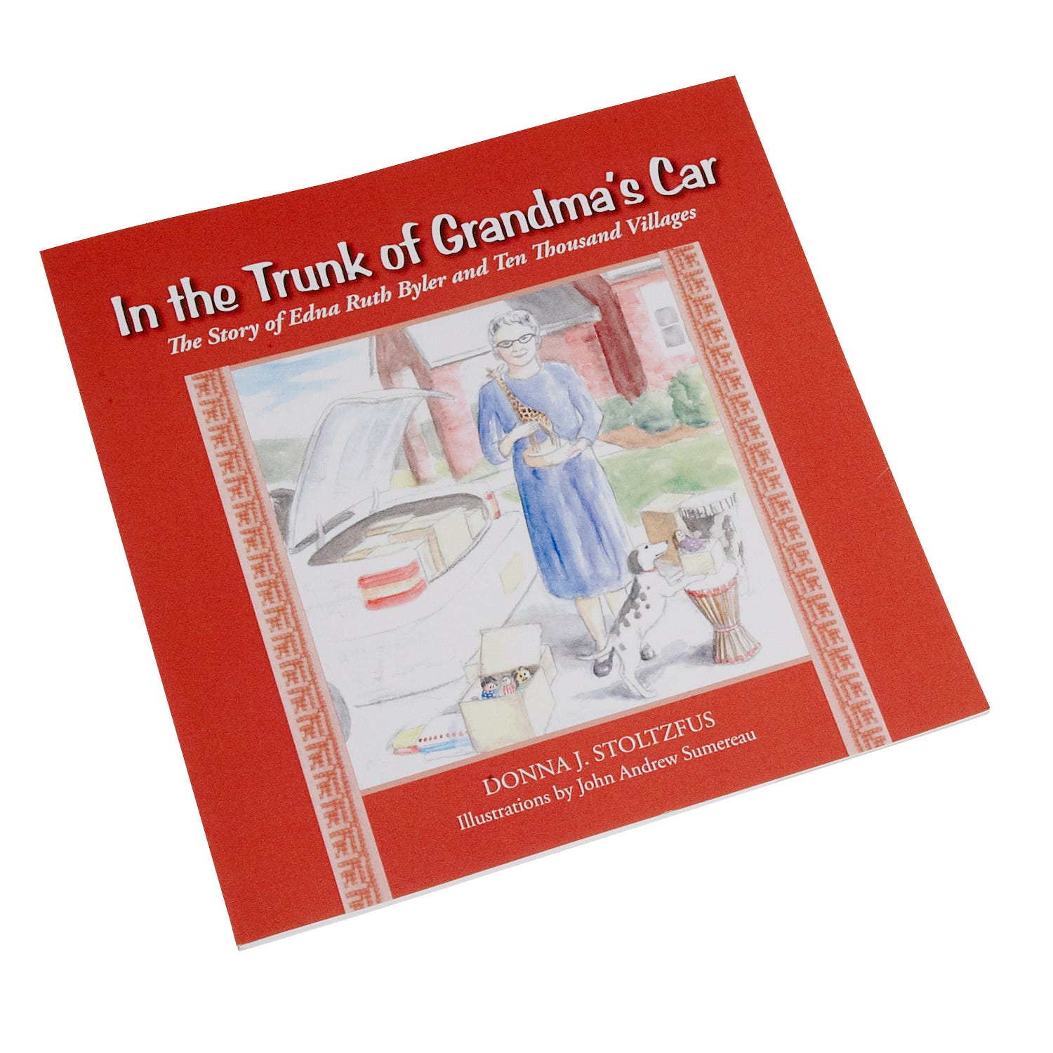 Cover of Grandma's Car: The Inspiring Journey of Fair Trade, showcasing vibrant illustrations and a heartwarming story.
