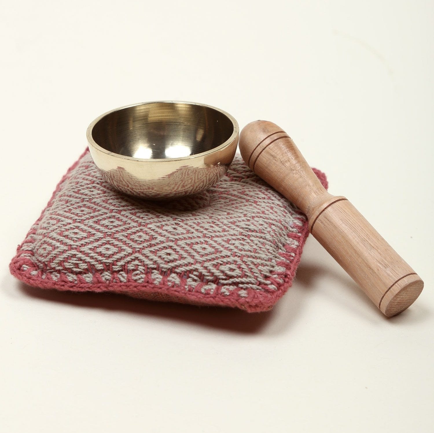 Close-up of the Harmony Sound Therapy Singing Bowl showcasing its intricate metalwork.