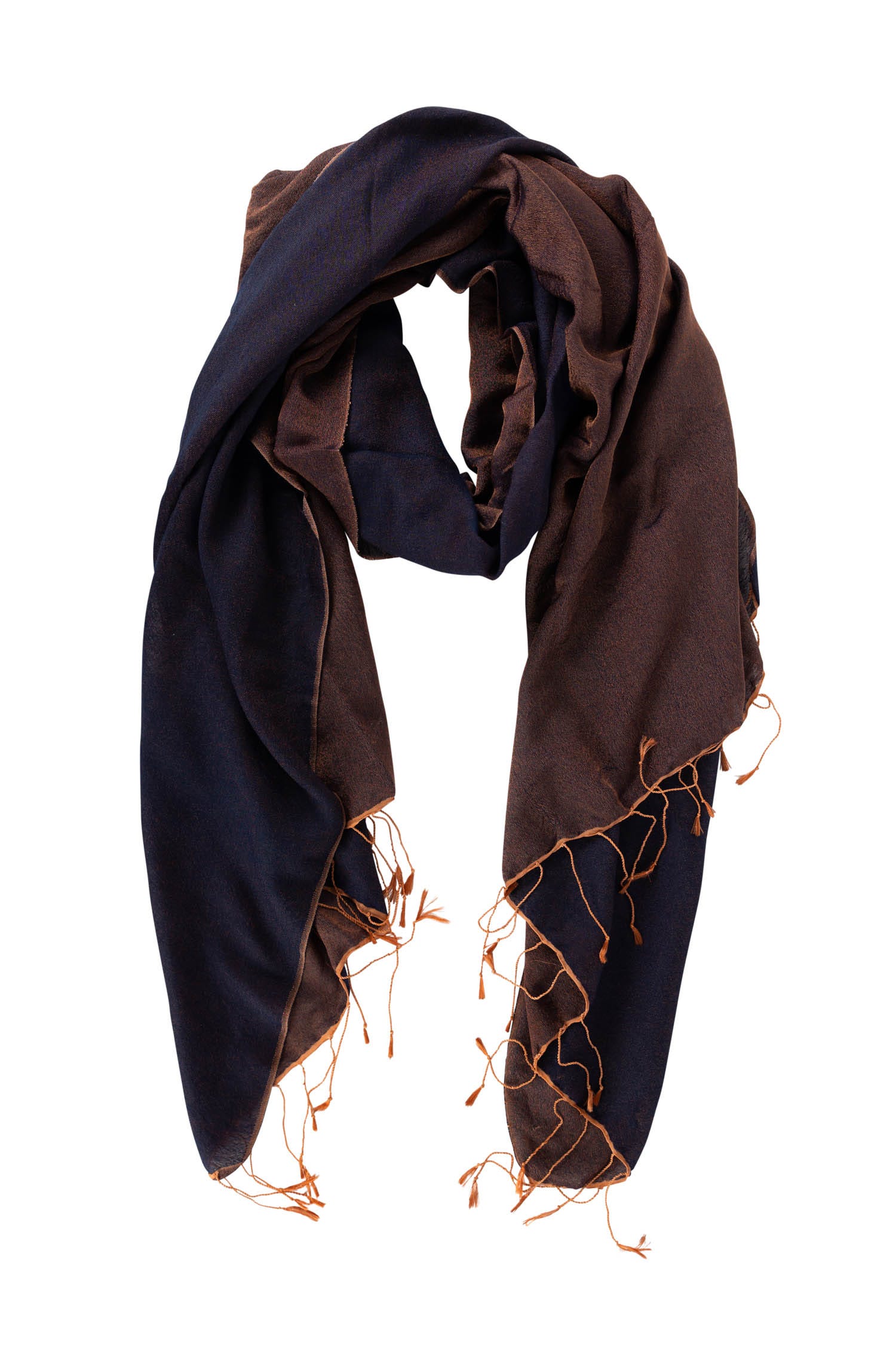 Close-up of handcrafted Nepali scarf with intricate patterns