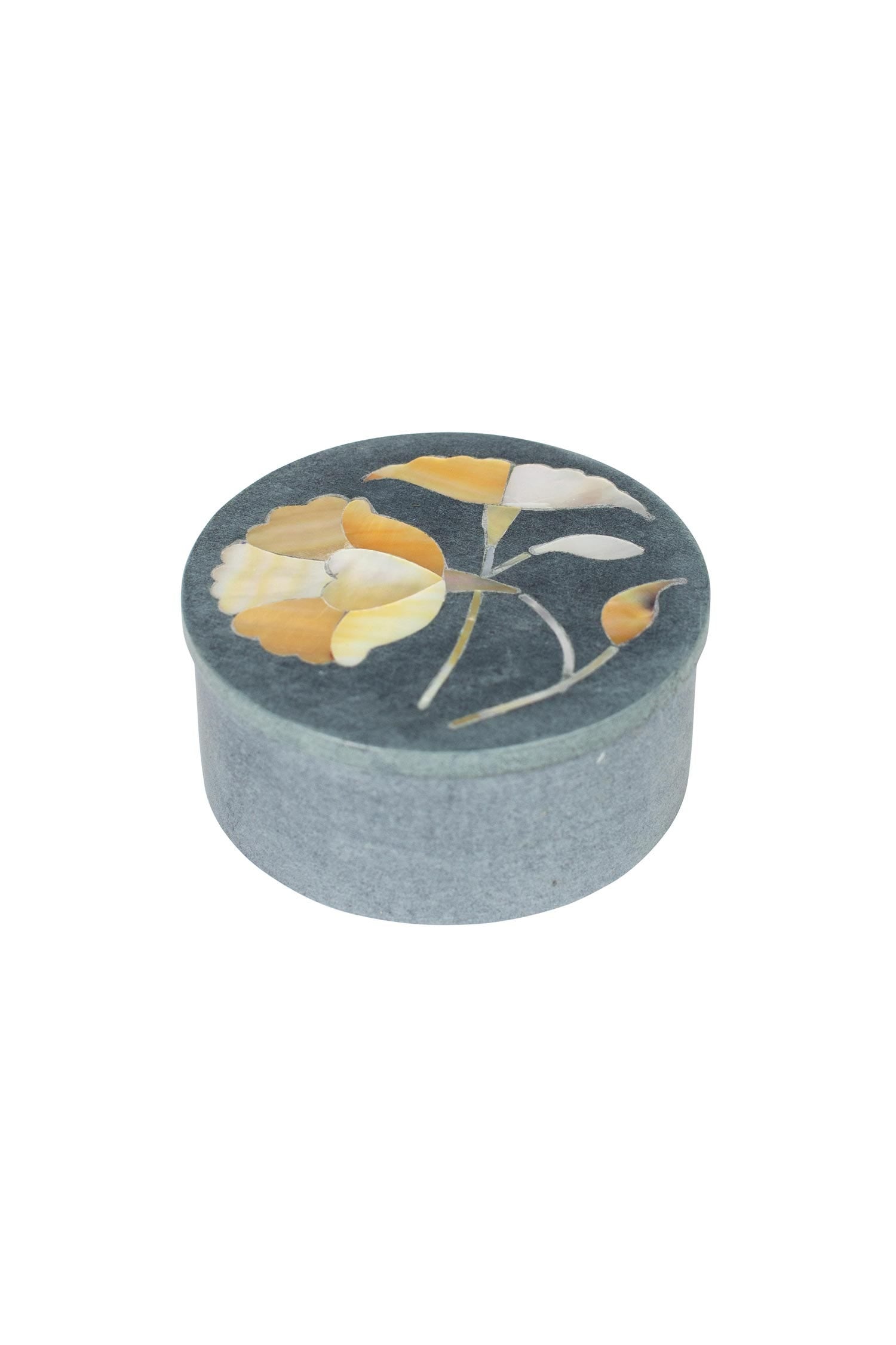 Close-up of the Radiant Mother of Pearl Jewelry Gift Set highlighting the intricate design.