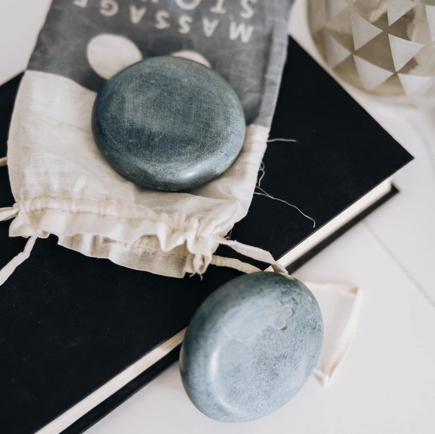 Hand-carved Palewa massage stones for spa and relaxation
