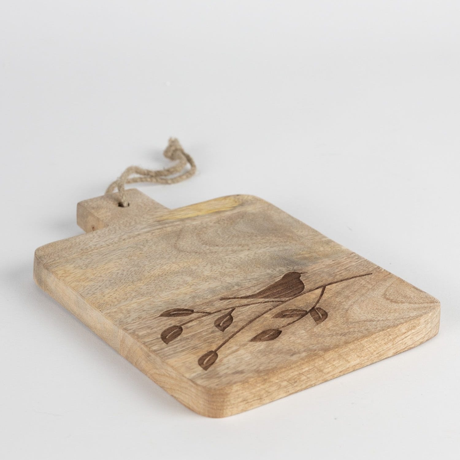 Chidiya unique kitchen decor serving board displayed with cheese and appetizers