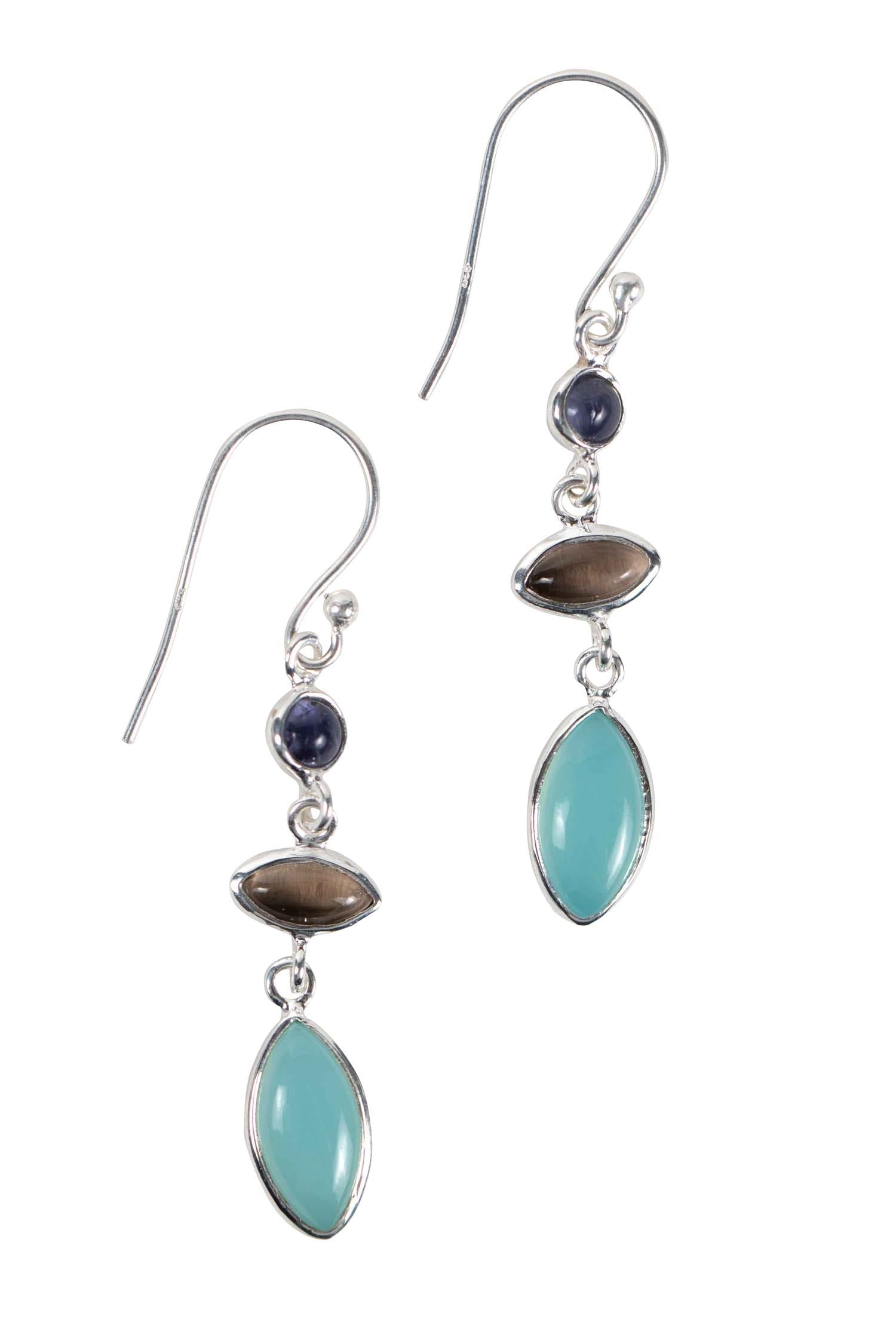 Elegant handcrafted gemstone earrings with vibrant stones for women