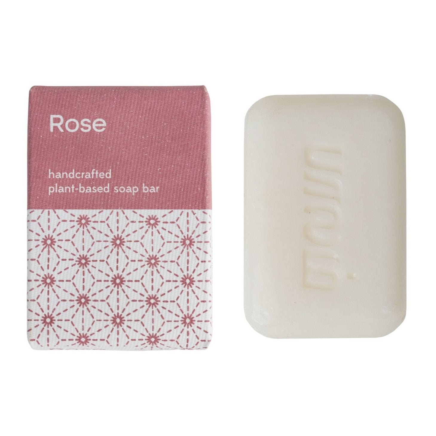 Handcrafted rose soap with floral scent and natural ingredients